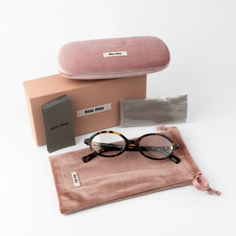 NEW Miu Miu MU04ZSF VAU08N REGARD Honey Havana Clear Unisex Sunglasses 0MU 04ZSF - Picture 11 of 11